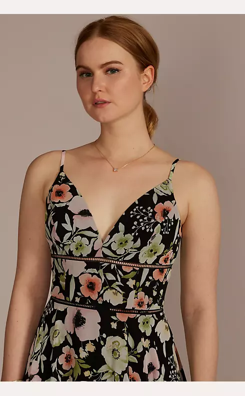 V-Neck Floral Print Maxi Dress Image 3