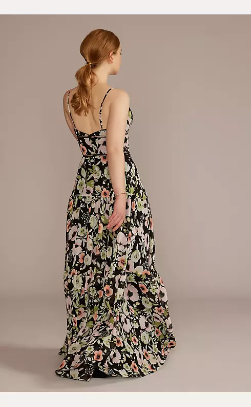 V-Neck Floral Print Maxi Dress Image 2