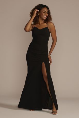black prom dress,long black dress,black homecoming dresses,