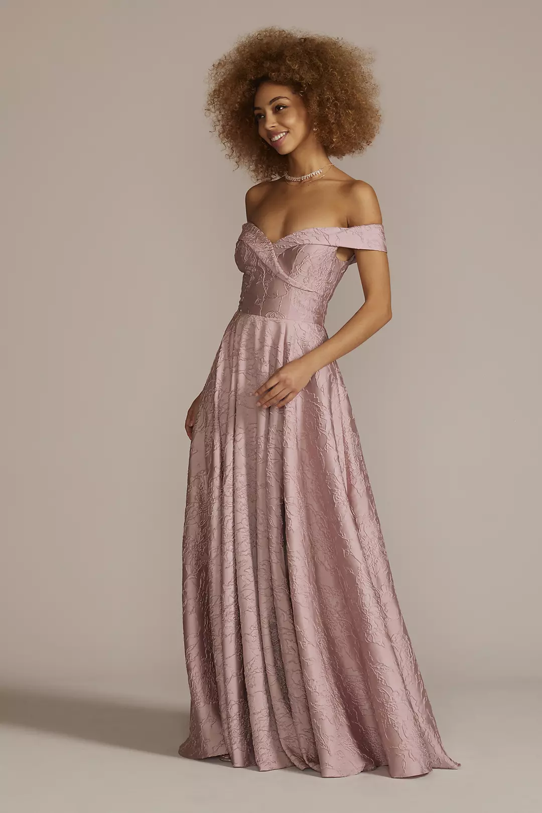 Off-the-Shoulder Sweetheart Ball Gown Image