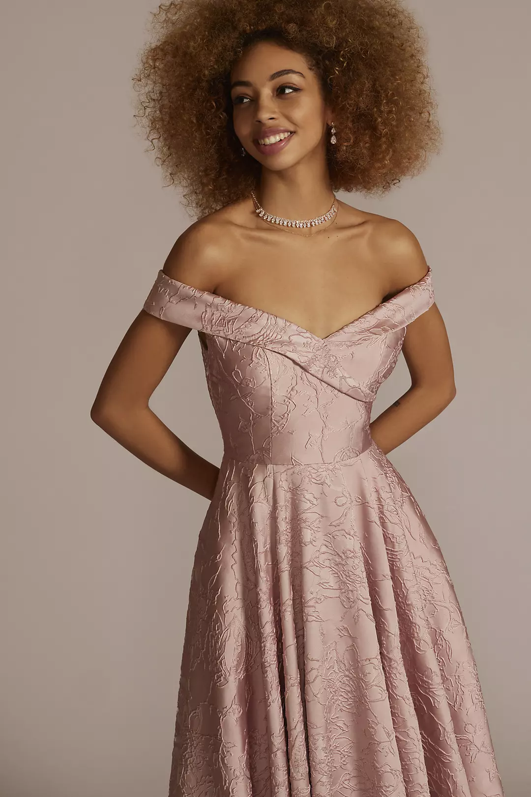 Off-the-Shoulder Sweetheart Ball Gown Image 3