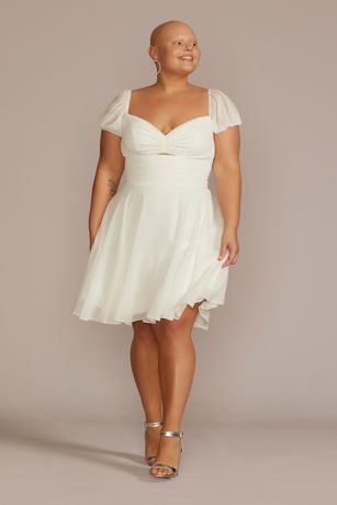 Short A-Line Short Sleeves Dress - Jules and Cleo