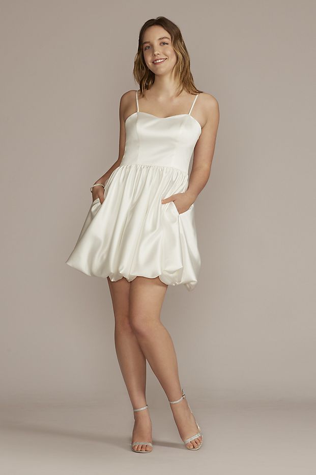 Short A-Line Spaghetti Strap Bachelorette Party Dress - Jules and Cleo