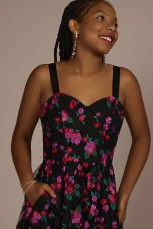 21244 Embellished Sweetheart A-line Dress main image 0