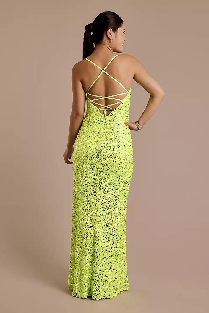Vibrant Green Evening Dress with Side Slit Vibrant Green Evening Dress with Side Slit
