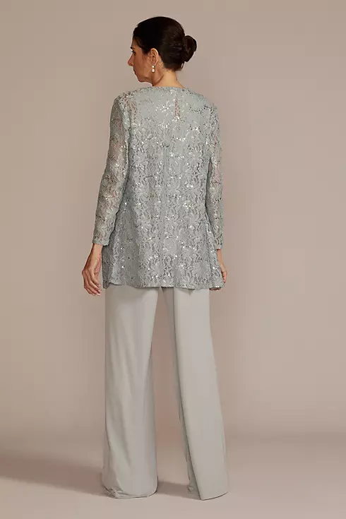 Three-Piece Sparkle Lace Pantsuit Image 2