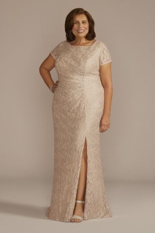 David s Bridal Mother of the Bride Dress Champagne