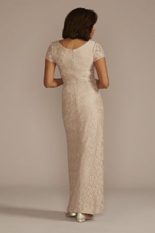 Champagne Lace Sheath Dress