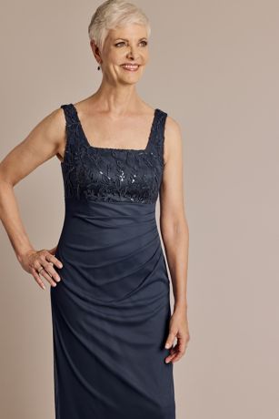 Embroidered Lace Sheath Dress with Jacket | David's Bridal