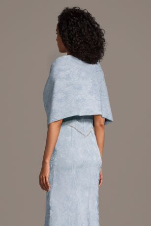 Jacquard Sheath Dress with Wrap Jacket