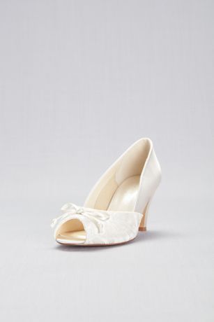 peep toe white shoes