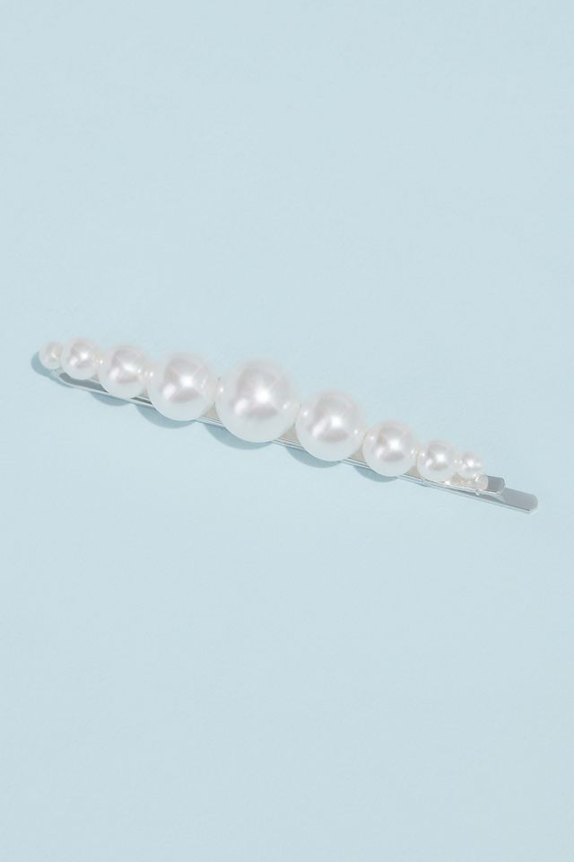 Pearl and Crystal Strands Bobby Pin Seven Pack Image 1