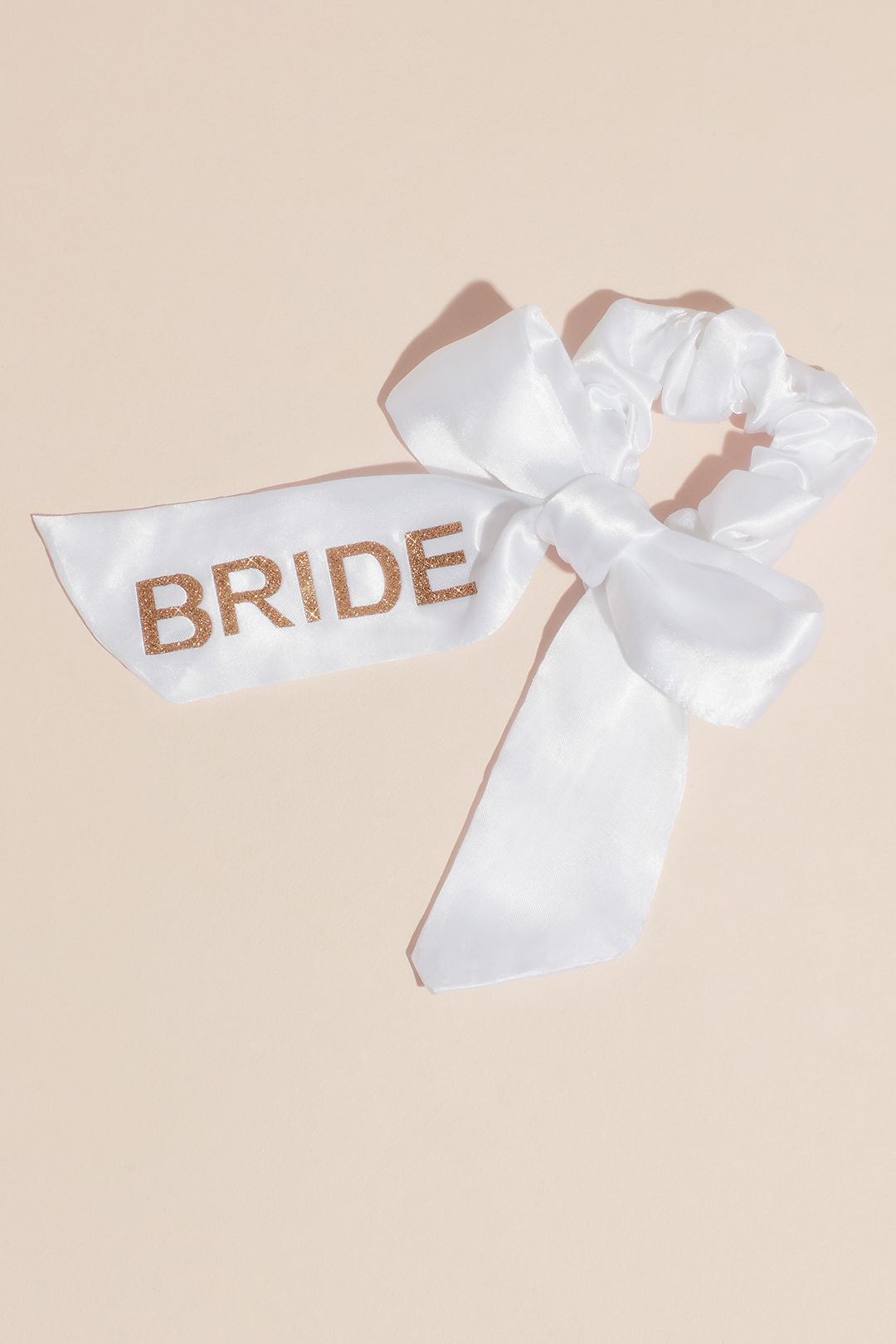 Bride Satin Bow Scrunchie Image 2