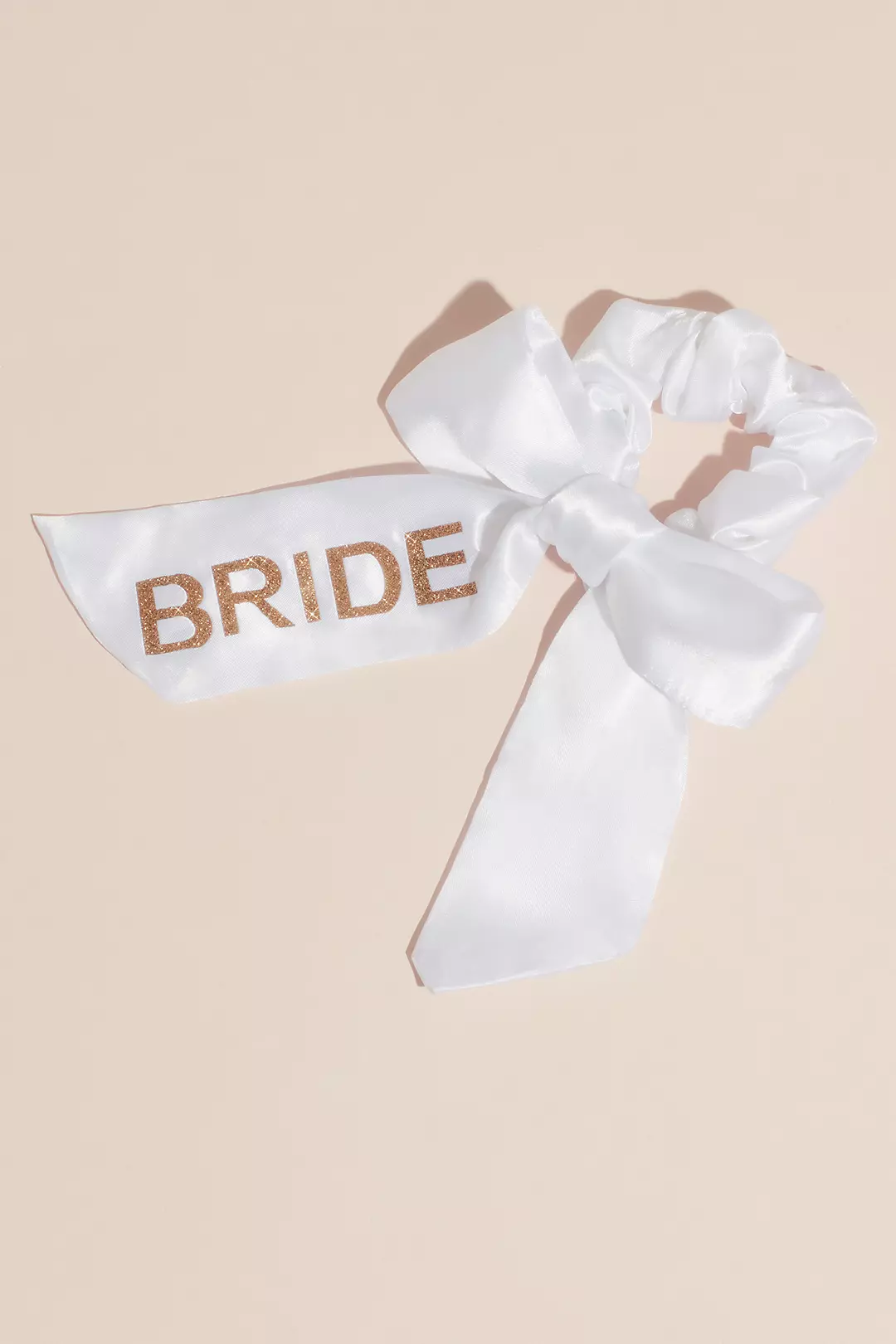 Bride Satin Bow Scrunchie Image