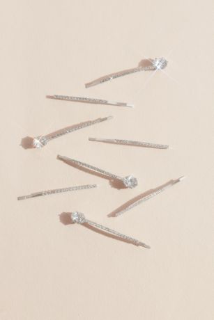Pave Solitaire Bobby Pins