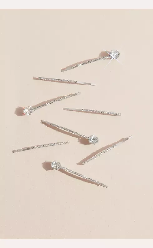 Pave Solitaire Bobby Pins Image 1