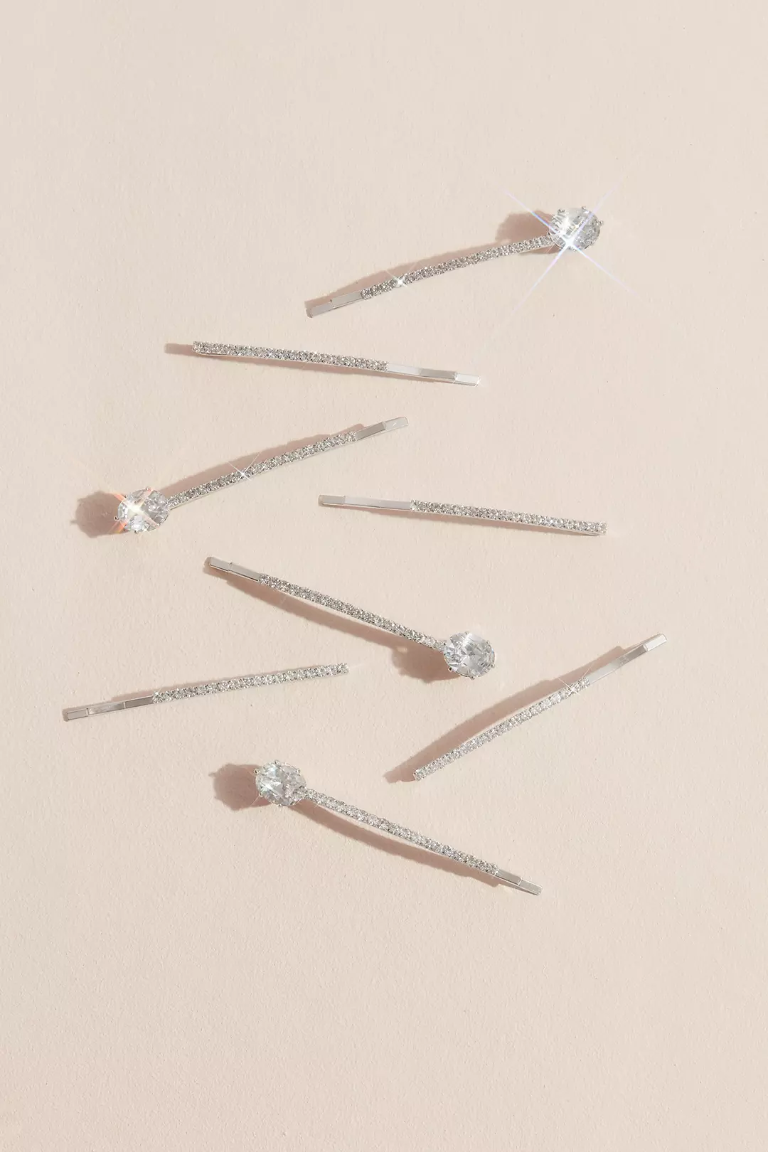 Pave Solitaire Bobby Pins Image