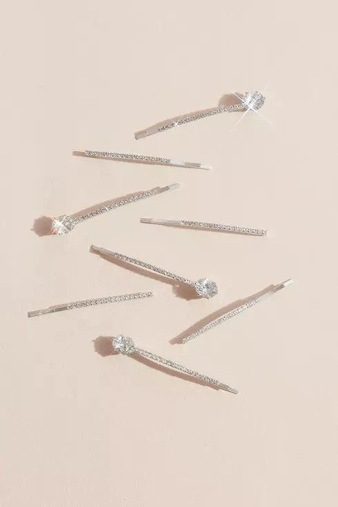 Pave Solitaire Bobby Pins Image 1