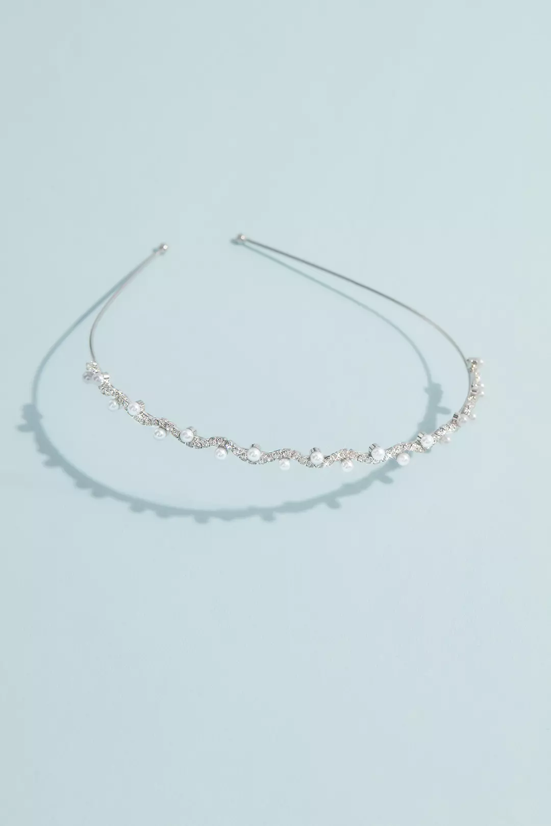 Clustered Pearl and Crystal Headband Image