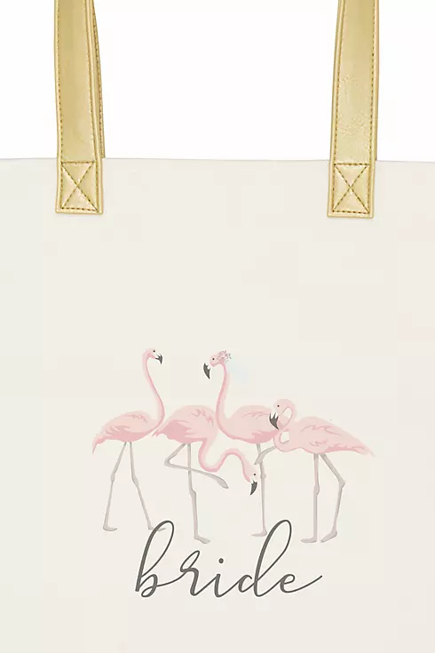 DB Exclusive Bride Flamingo Canvas Tote Image 4