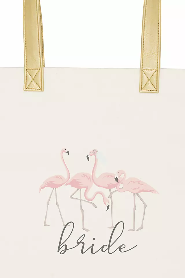 DB Exclusive Bride Flamingo Canvas Tote Image 4