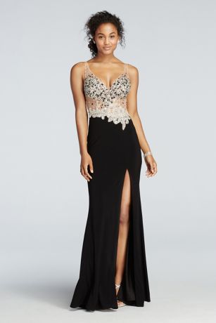 Jovani Black Lace Prom Dress