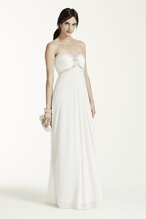 A Line Beaded Bodice Gown Image