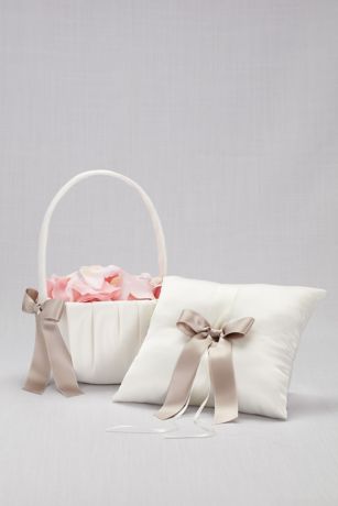 Single Ribbon Flower Basket David's Bridal