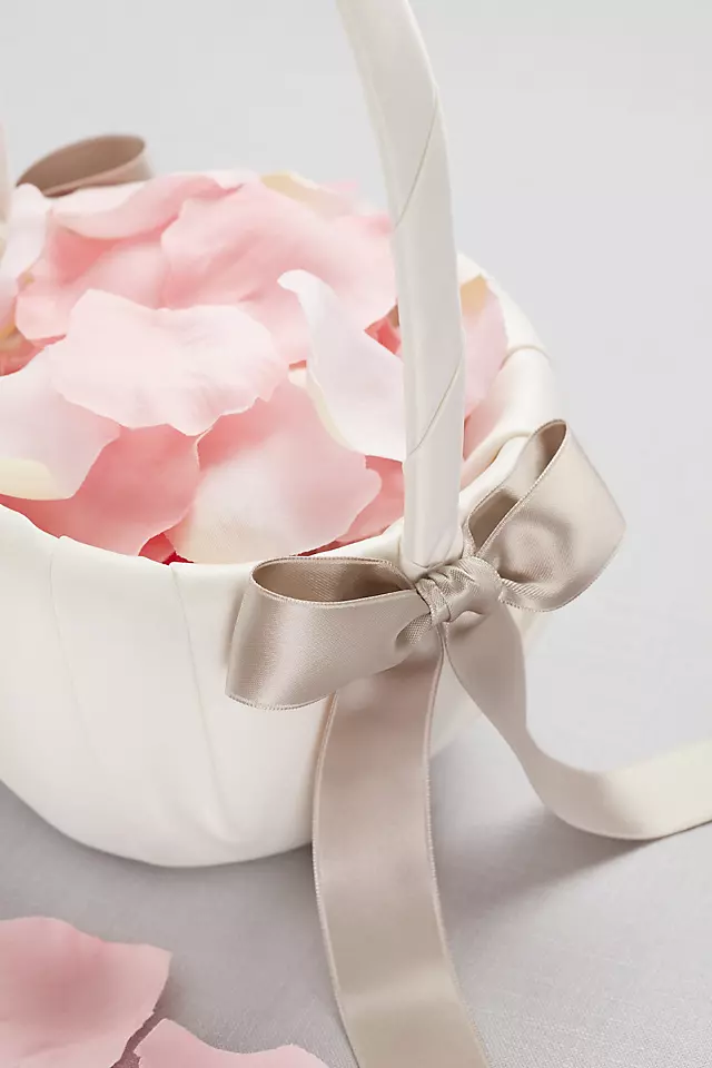 Single Ribbon Flower Basket Image 4