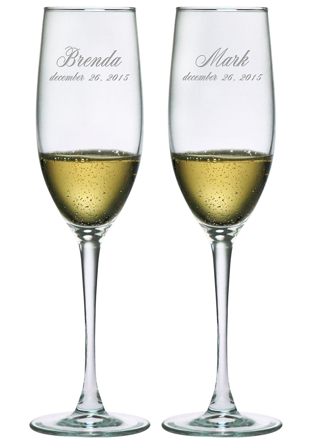 Personalized Connoisseur Toasting Flutes Image 1
