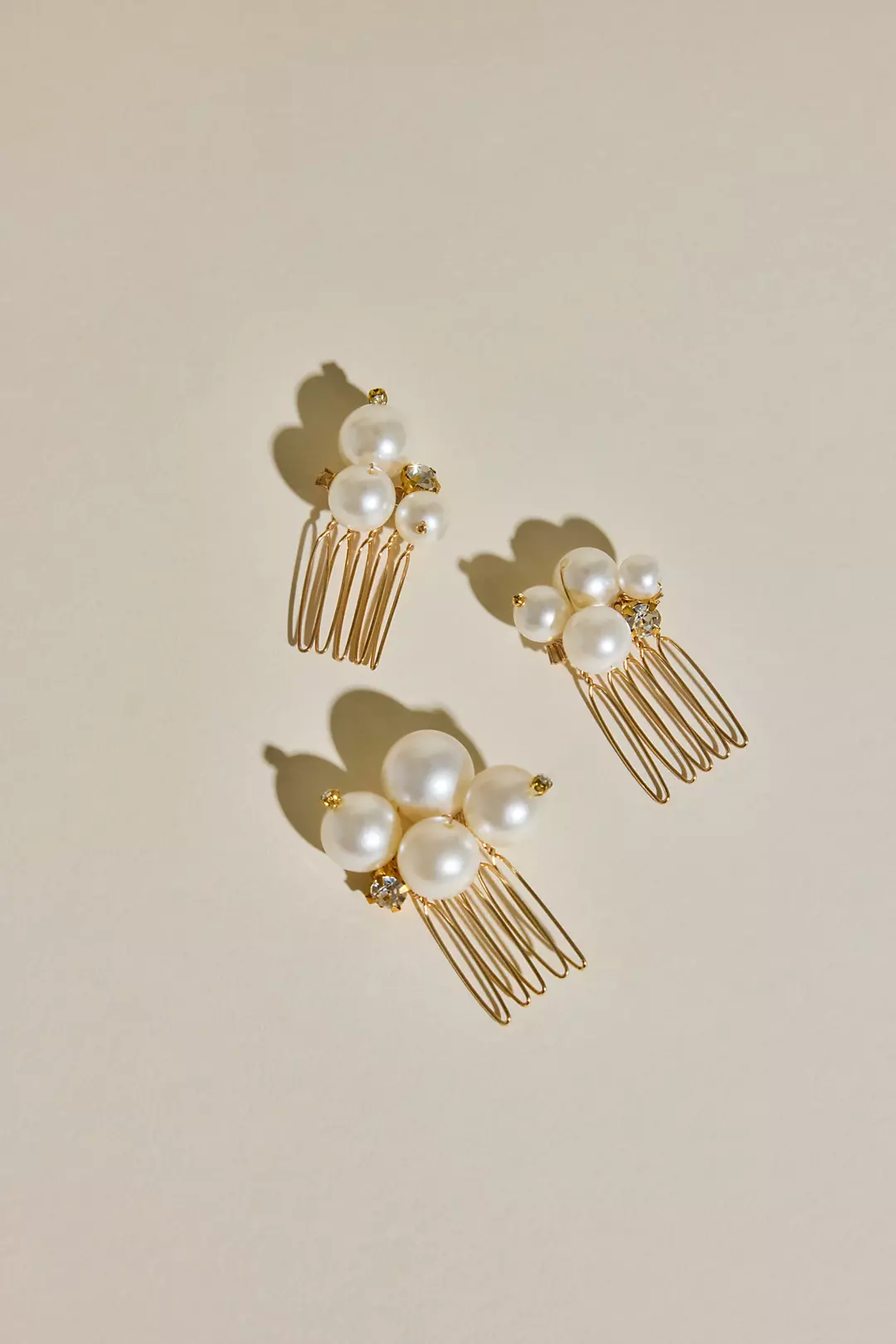 Pearl Cluster Hair Comb Set Image 3