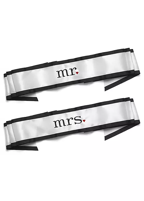 Mr. and Mrs. Chair Sashes Image 1