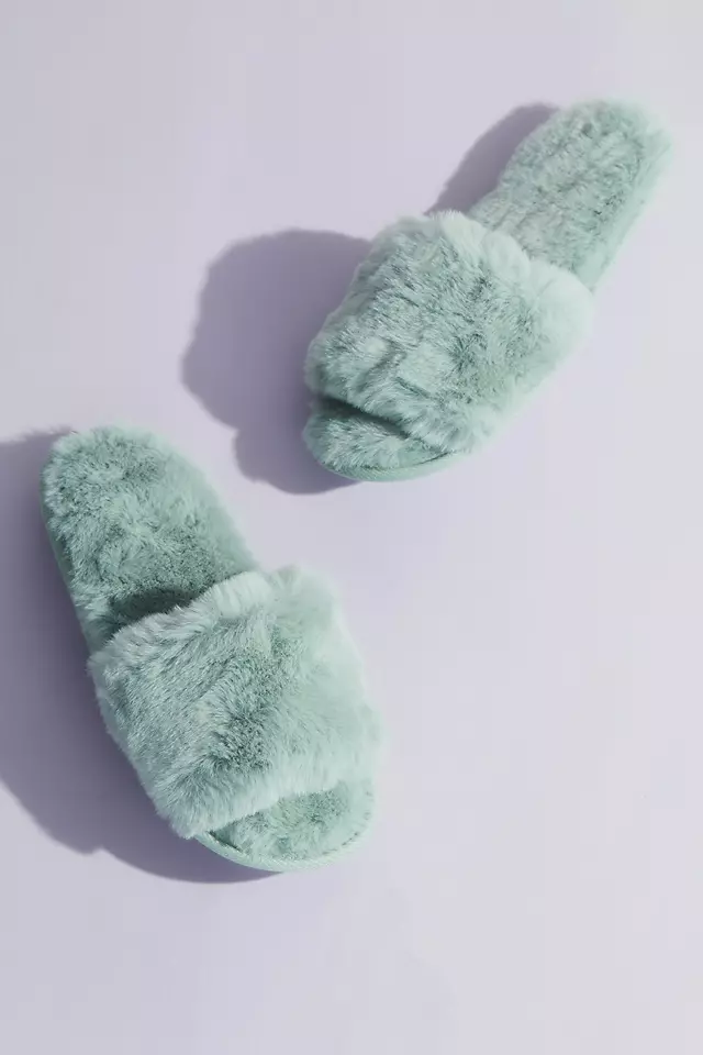 Fuzzy Slide Slippers Image 4