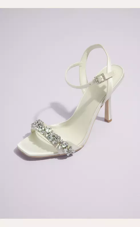 Crystal Embellished Stiletto Sandals | David's Bridal