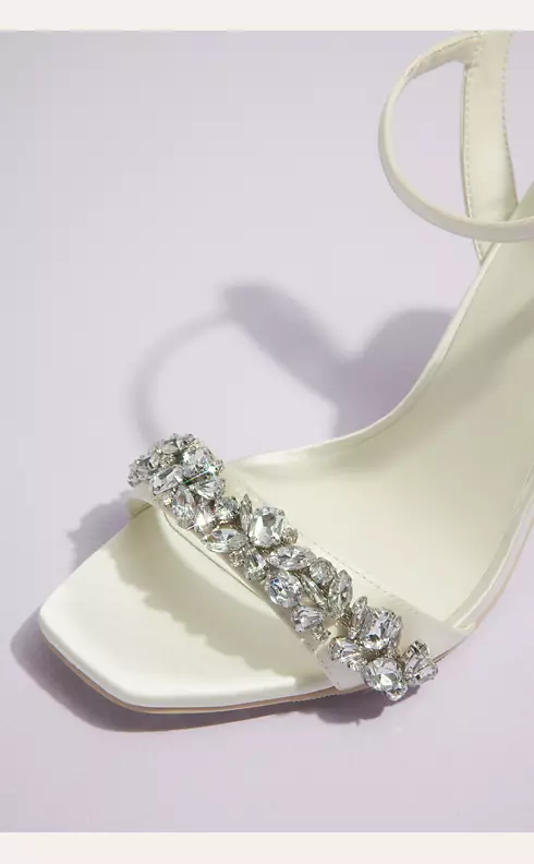 Crystal Embellished Stiletto Sandals Image 3