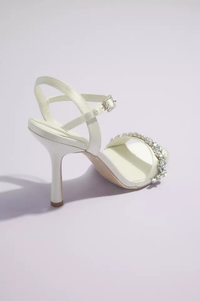 Crystal Embellished Stiletto Sandals Image 2