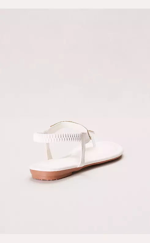 Embellished Slingback Sandal with T-Strap Image 3