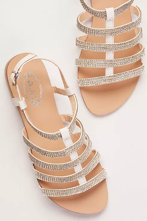 Strappy Crystal Gladiator Sandals Image 4