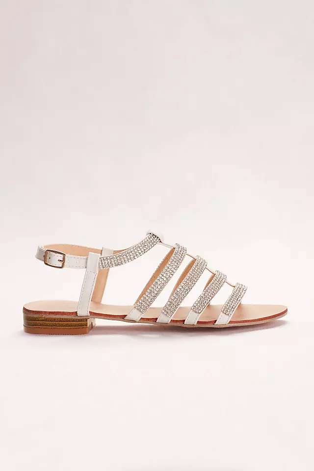 Strappy Crystal Gladiator Sandals Image 3