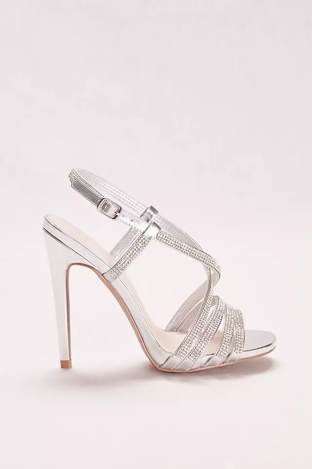 Strappy Crystal Embellished High Heel Sandals Image 2