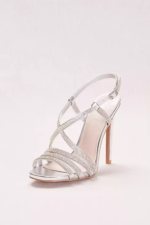 Strappy Crystal Embellished High Heel Sandals Image 1