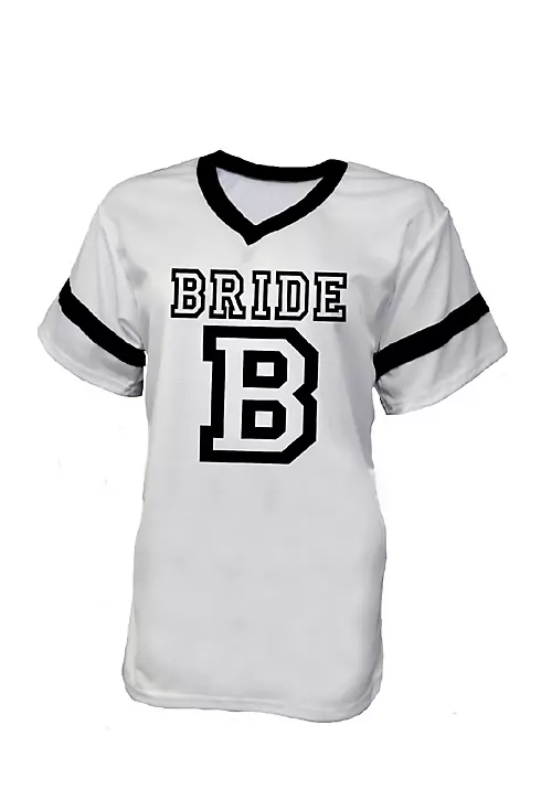 White Bride Football Jersey Image 1