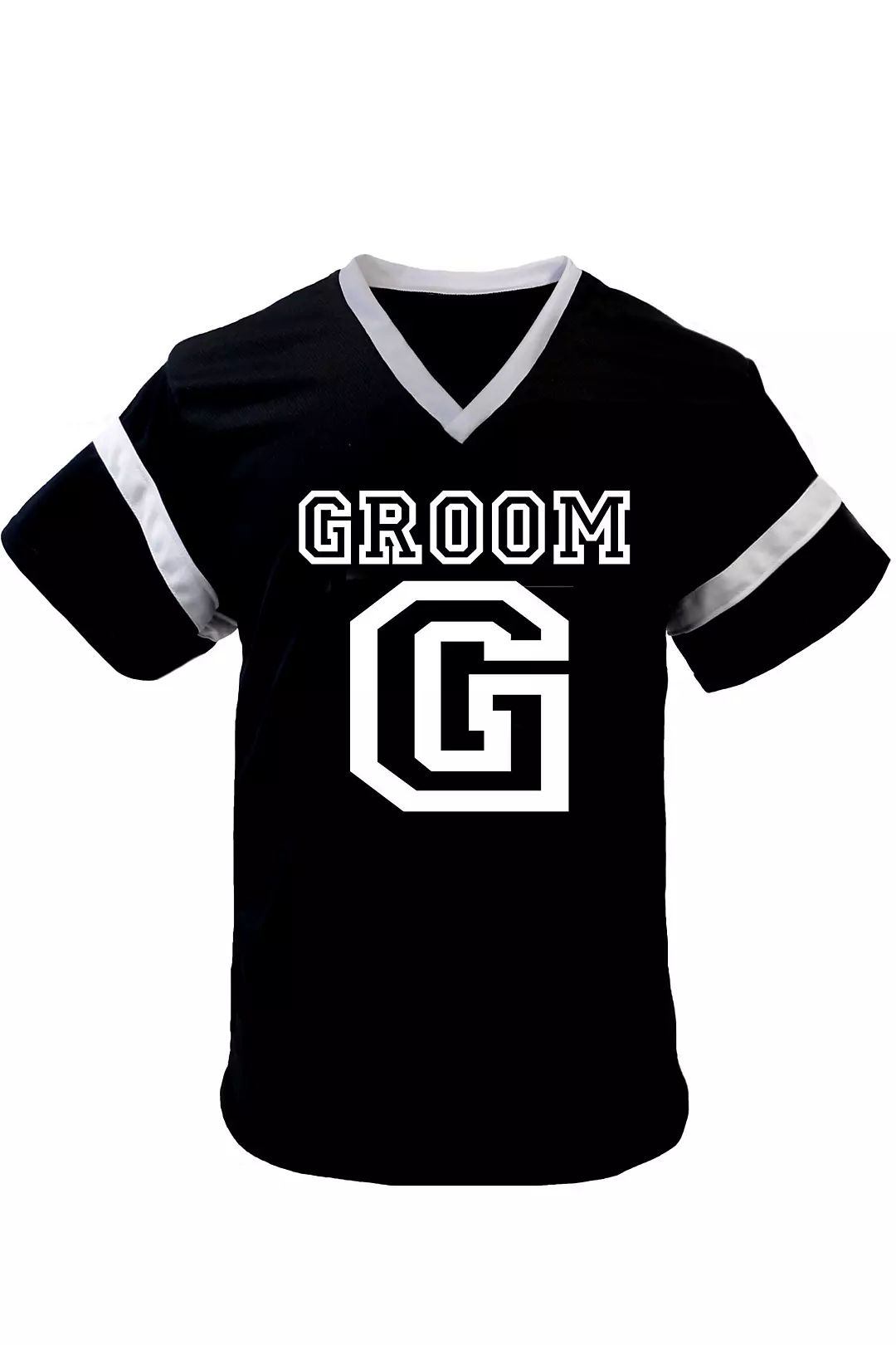 Black Groom Football Jersey Image