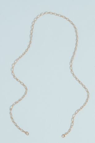 Gilded Oval Link Face Mask Chain