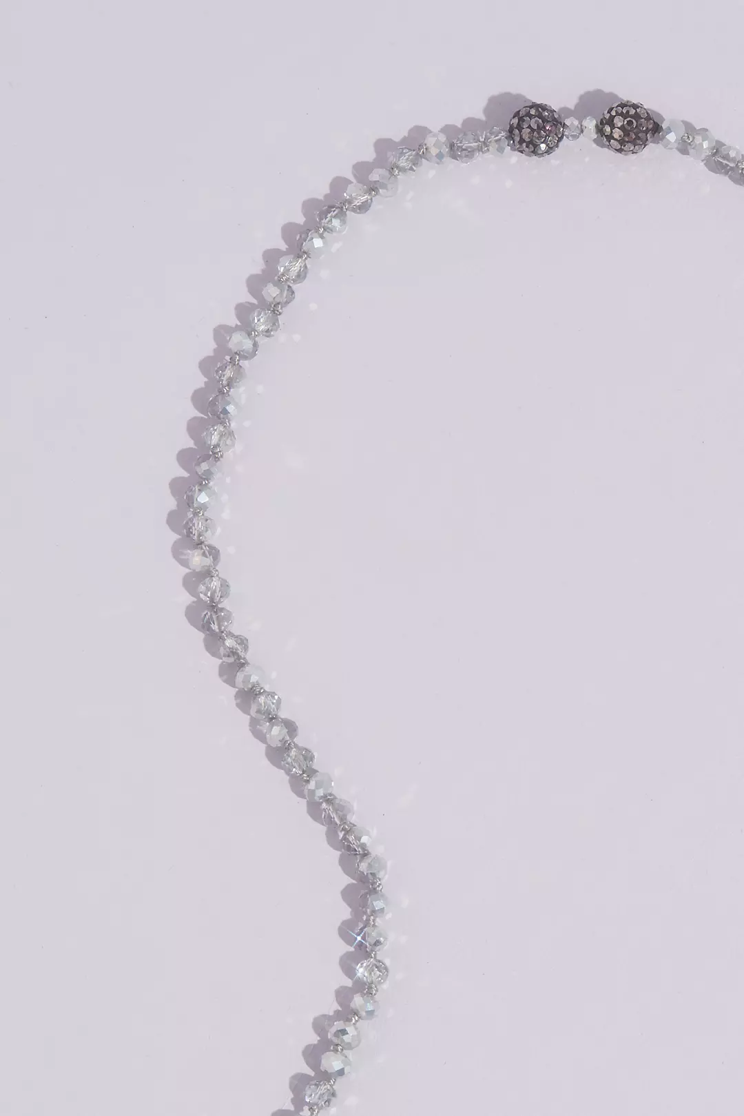 Faceted Crystal Bead Face Mask Chain with Accents Image 3