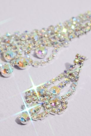y♡Crystal☆bijou Iridescent Crystal Swag Quinceanera Jewelry Set | David's Bridal