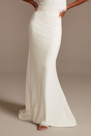 david's bridal little white dress