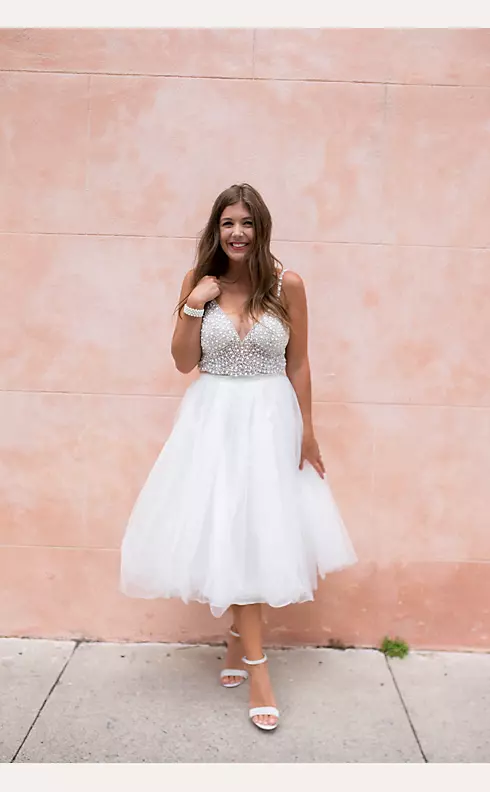 Tulle Wedding Separates Midi Skirt Image 9