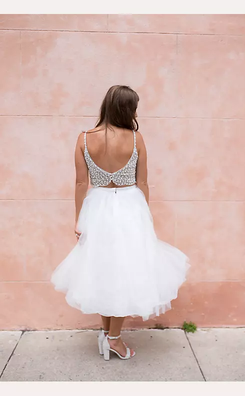 Tulle Wedding Separates Midi Skirt Image 13