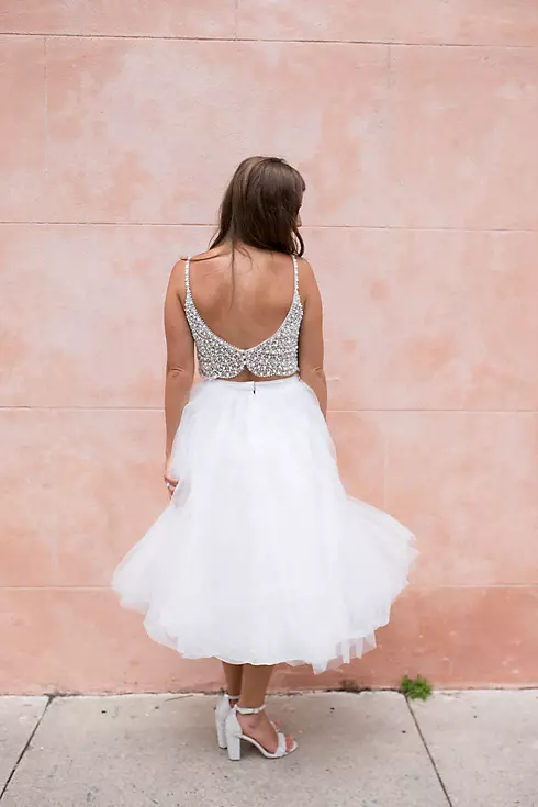 Tulle Wedding Separates Midi Skirt Image 13